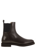 Women Chelsea Boot In Matt Calfskin With Shiny Detail