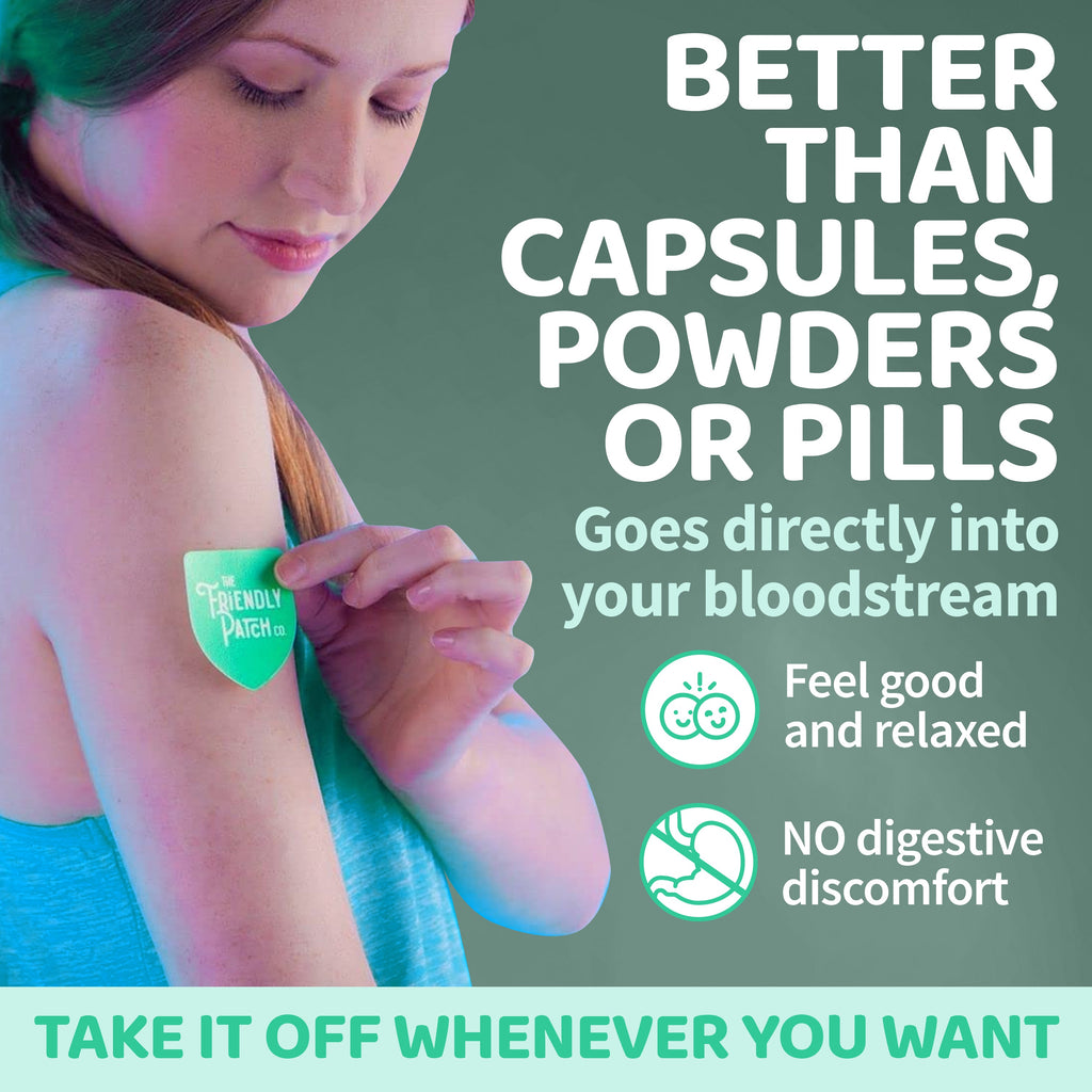 Relax & Let Go Zen Stress Patches with Ashwagandha, L - Theanine, GABA - 28 Patches