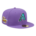 New Era Cloud Under 59Fifty Arizona Diamondbacks Men Fitted Hat Purple