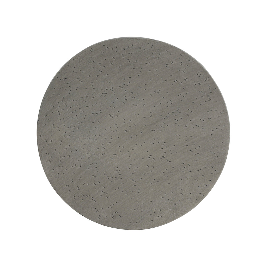 WONDERWALL 'Une Collection' Outdoor Lightweight Concrete Side Table with Hourglass Design
