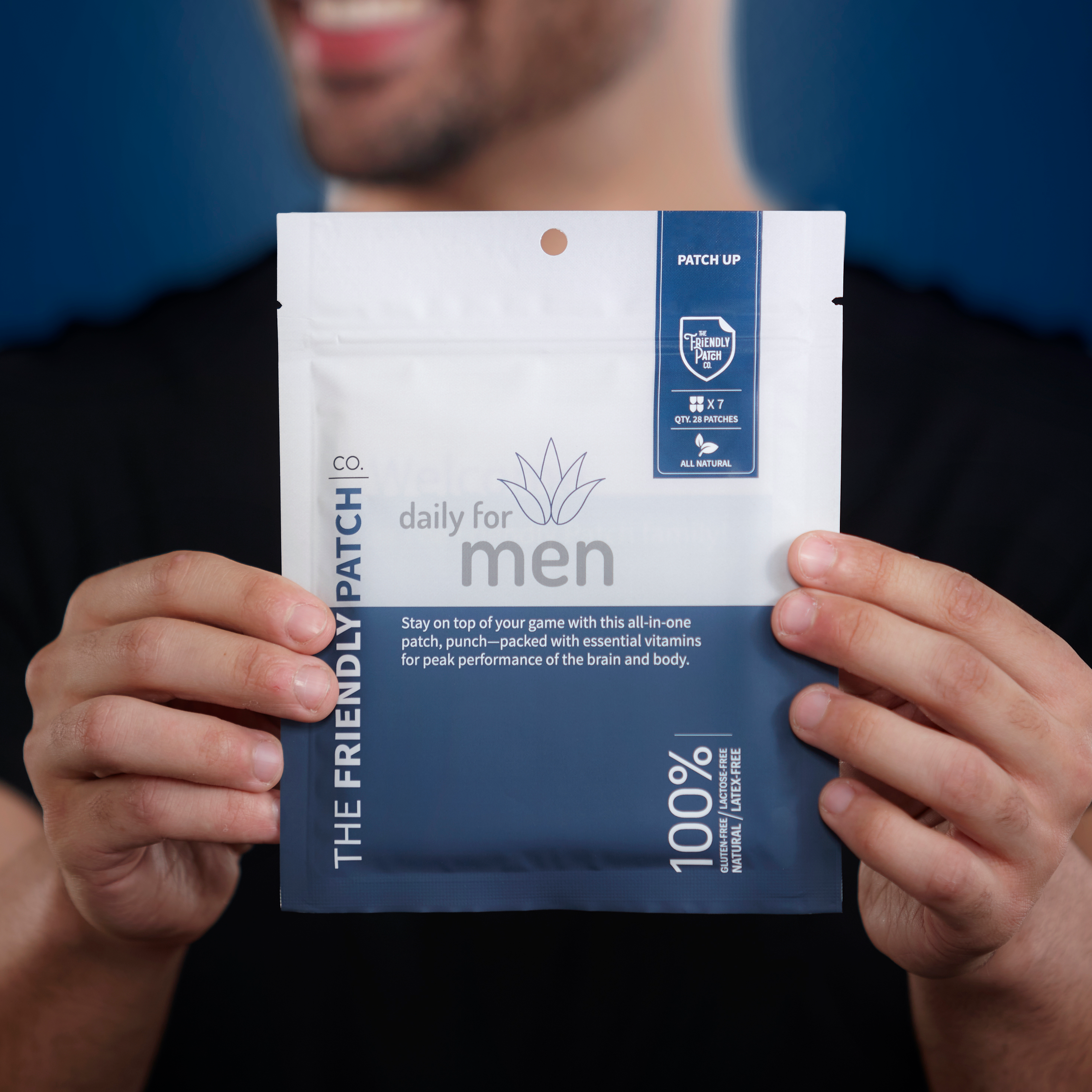Transdermal Men’s Vitamin Patches: 12 - Hour Daily Support - 28 pack