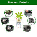 WONDERWALL 'Une Collection' Square Planters with Automatic Watering System - Faux Rattan, Pack of 2