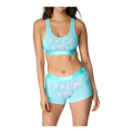PSD F U Balloons Women Sports Bra Teal