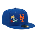New Era Crown Champs WS 59Fifty New York Mets Men Fitted Hat Royal