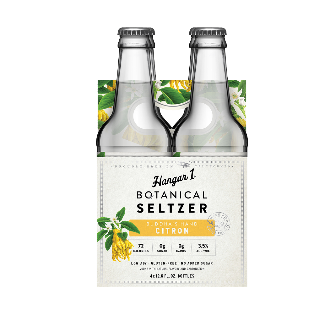Hangar 1 - 'Buddah's Hand Citron' Botanical Seltzer (4x375ML)