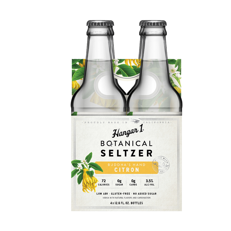 Hangar 1 - 'Buddah's Hand Citron' Botanical Seltzer (4x375ML)