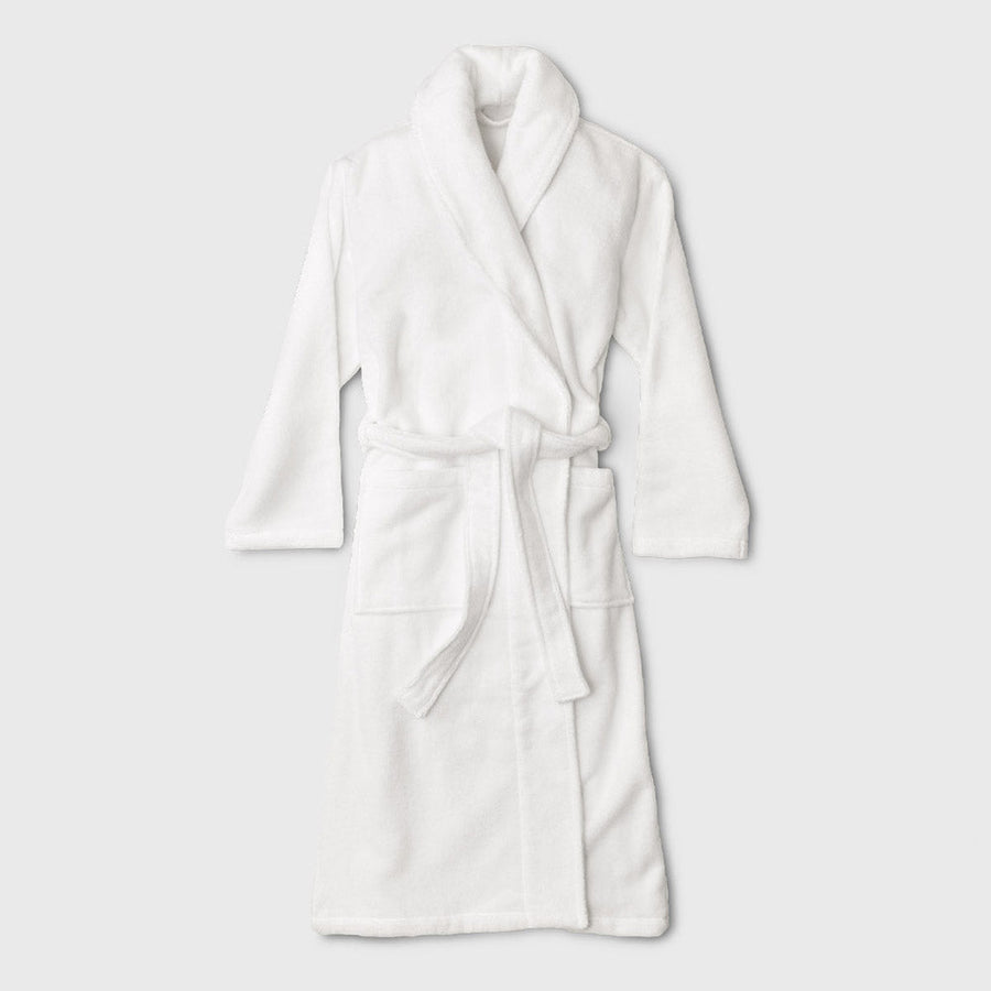 Organic Cotton White Bathrobe