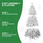 WONDERWALL ‘Noël DuBois’ 7 ft Artificial Christmas Tree – White