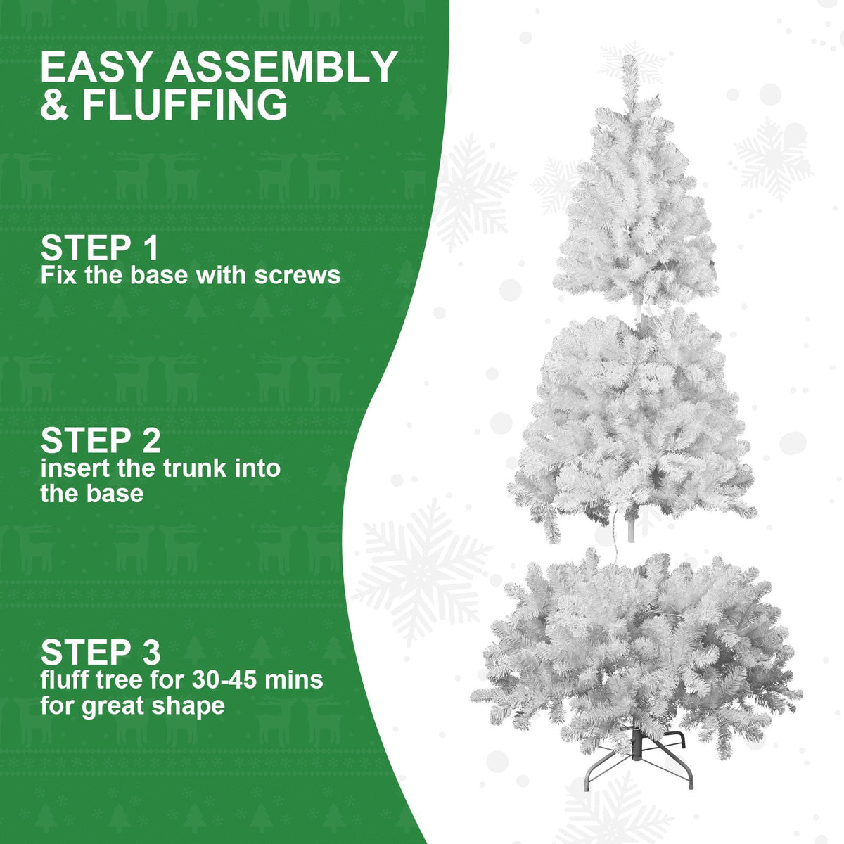 WONDERWALL ‘Noël DuBois’ 7 ft Artificial Christmas Tree – White