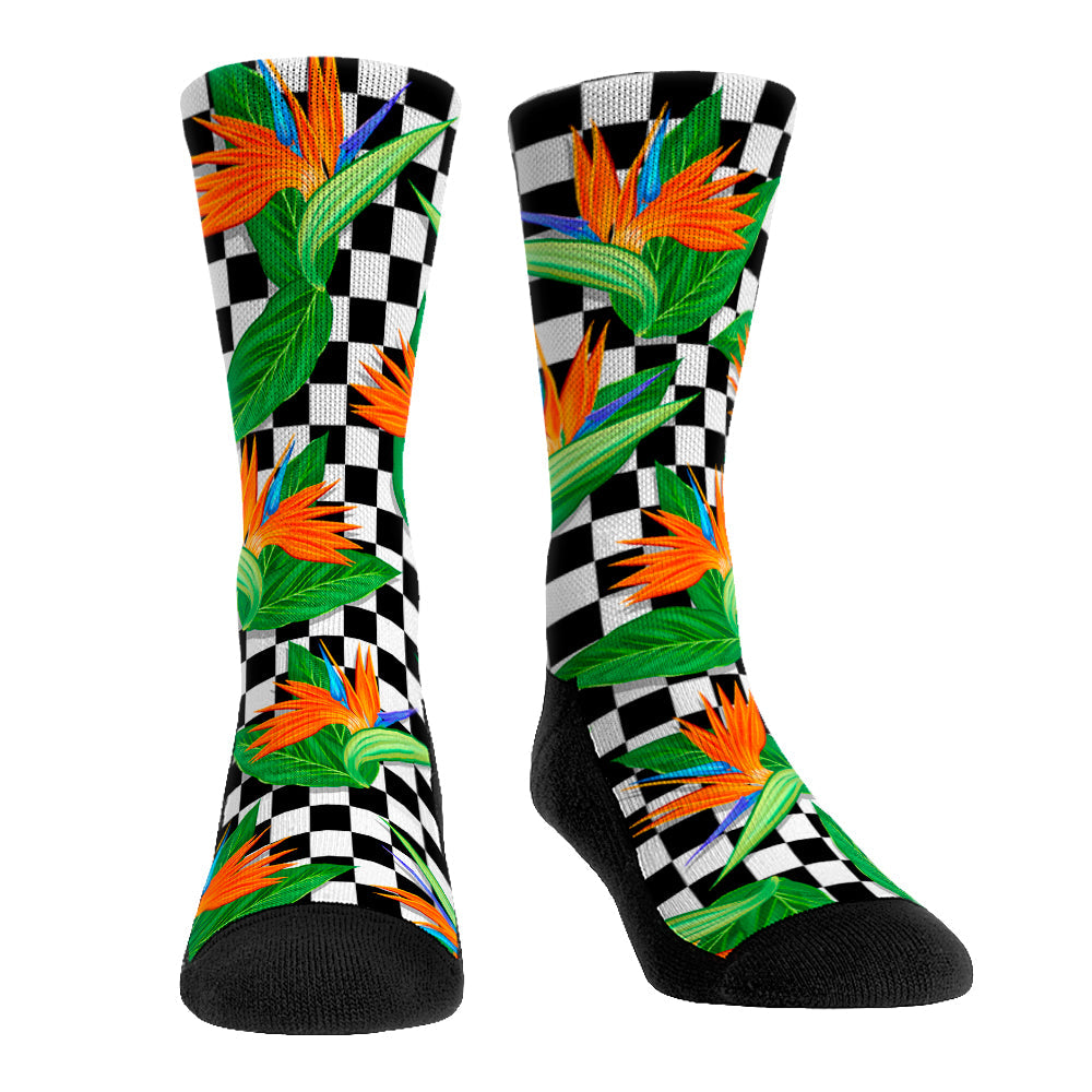 Birds of Checkers Crew Socks