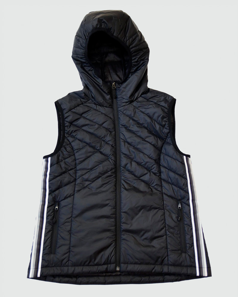 Powerstripe Eco - Friendly Down Hooded Vest