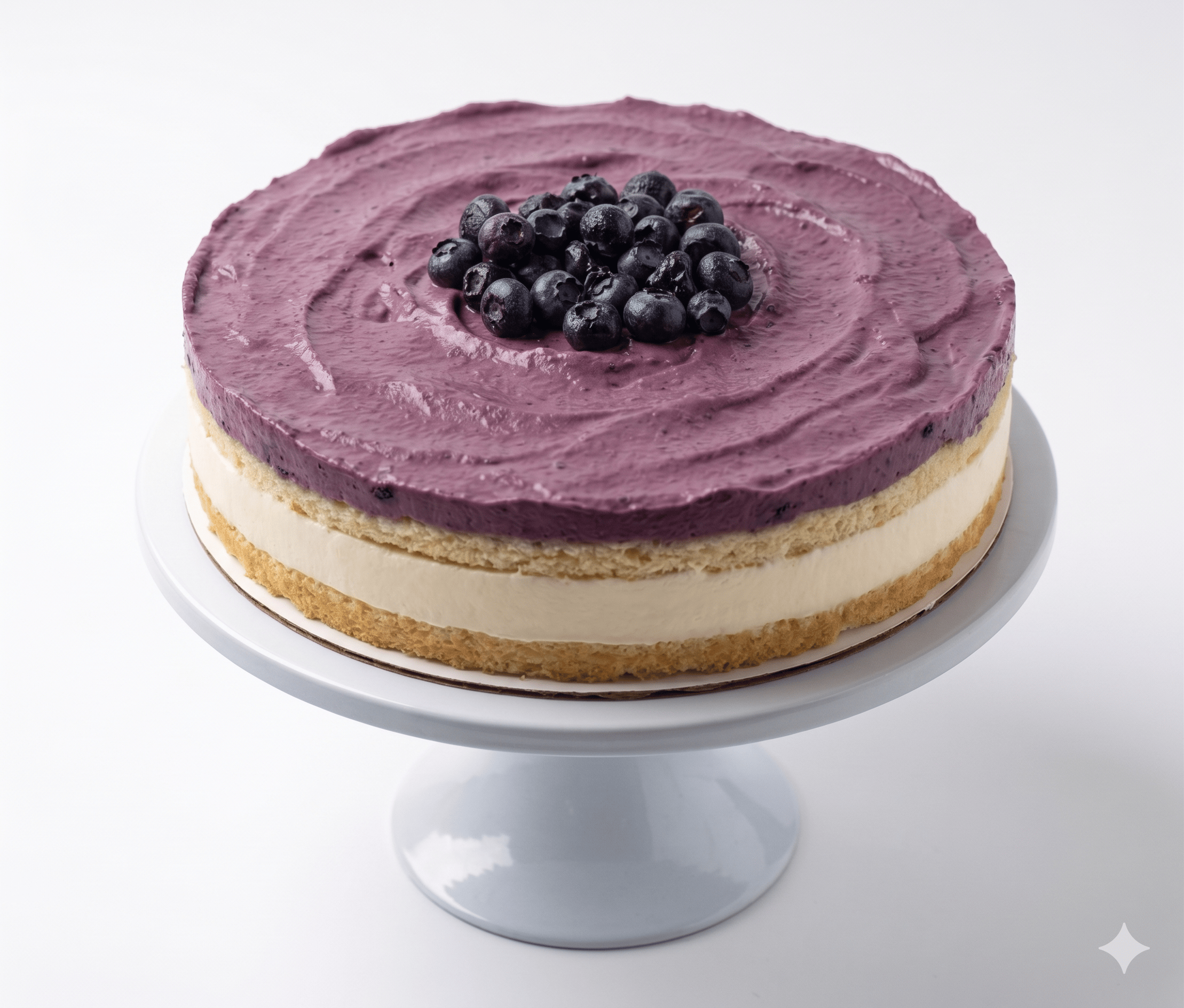 Andy Anand Sugar - Free Blueberry Lemon Mousse Cake, 2.6 lb – Keto & Diabetic - Friendly, Tangy Lemon Ganache, No Preservatives, Birthday Gift
