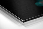 WONDERWALL ‘L’Atelier Fun Collection’ Teal and Red Glitch Classical Bust Brushed Aluminum Dibond Wall Art