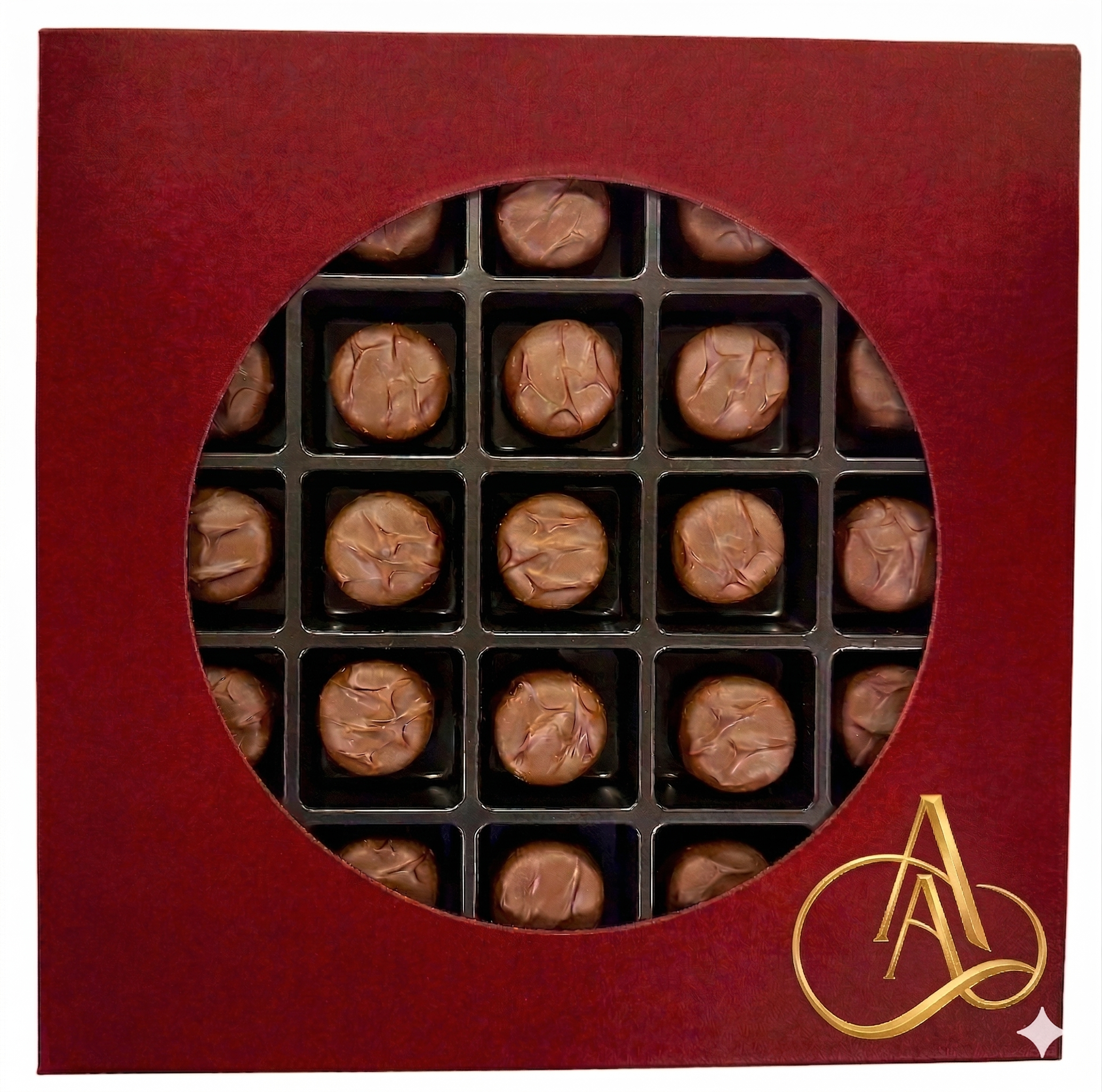 Andy Anand Sugar - Free Vanilla Butter Cream Dark Chocolates, 25 pc – Diabetic - Friendly, Keto, Gluten - Free, Birthday & Valentine's Gift Box