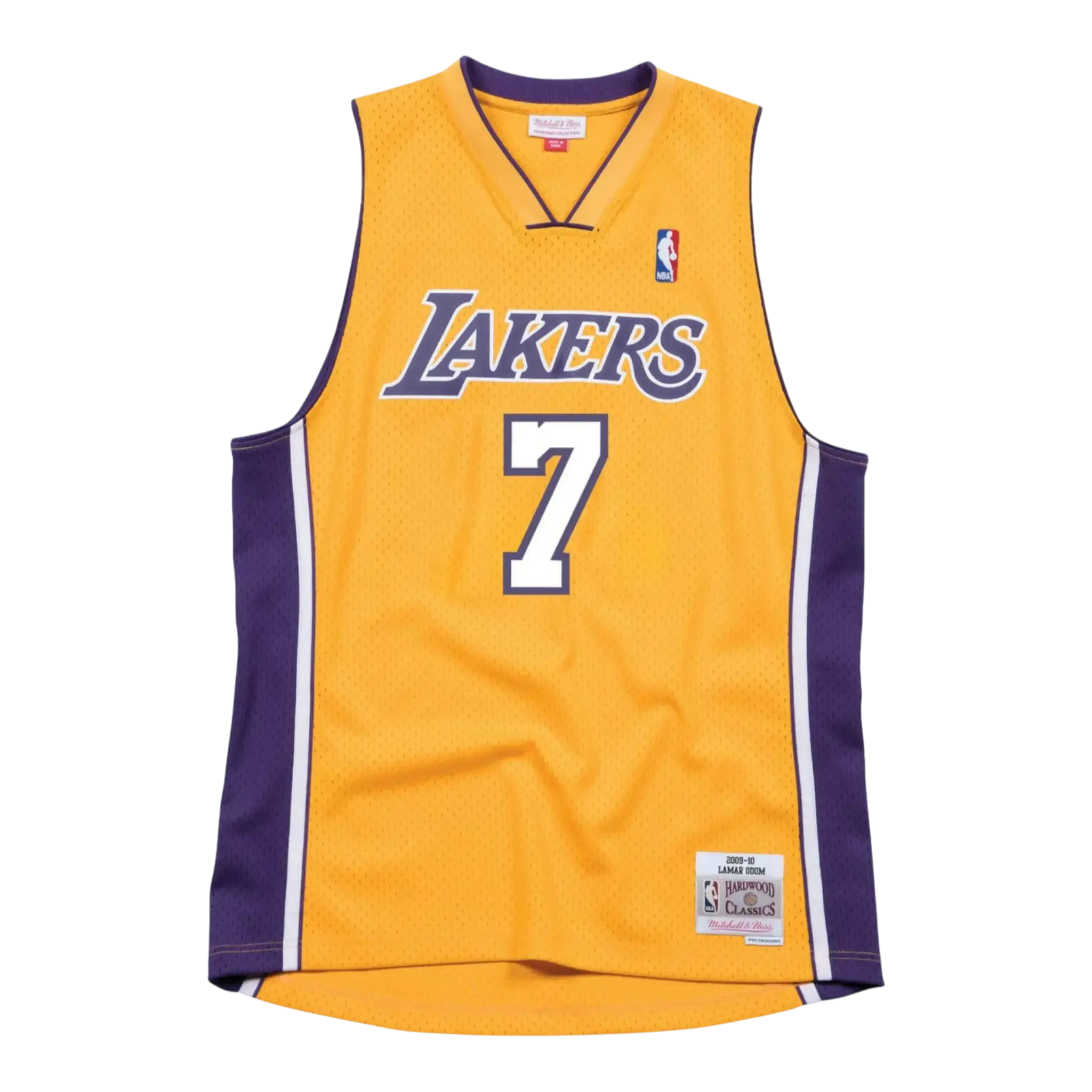 Mitchell & Ness Los Angeles Lakers 2009-10 Lamar Odom Men Jersey Gold