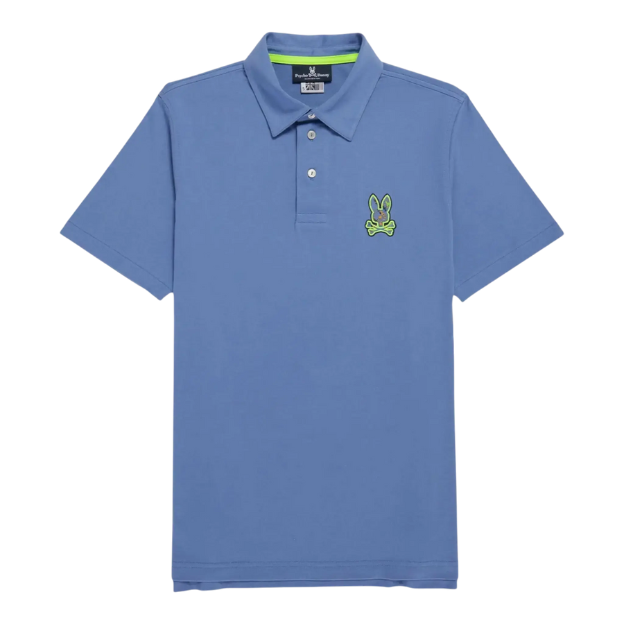 Psycho Bunny Waverly Jersey Bunny Logo Men Polo Shirt Bal Harbour