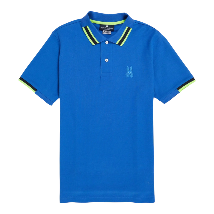 Psycho Bunny Stanton Men Polo Shirt Bright Royal