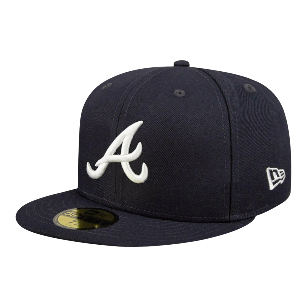 New Era Atlanta Braves Stateview 59FIFTY Men Fitted Hat Navy