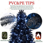 WONDERWALL 'Une Collection' 6-Foot Pre-Lit Black Christmas Tree with 350 LED Lights - Black