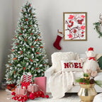 WONDERWALL ‘Noël DuBois’ 4 ft Artificial Christmas Tree – Green / White