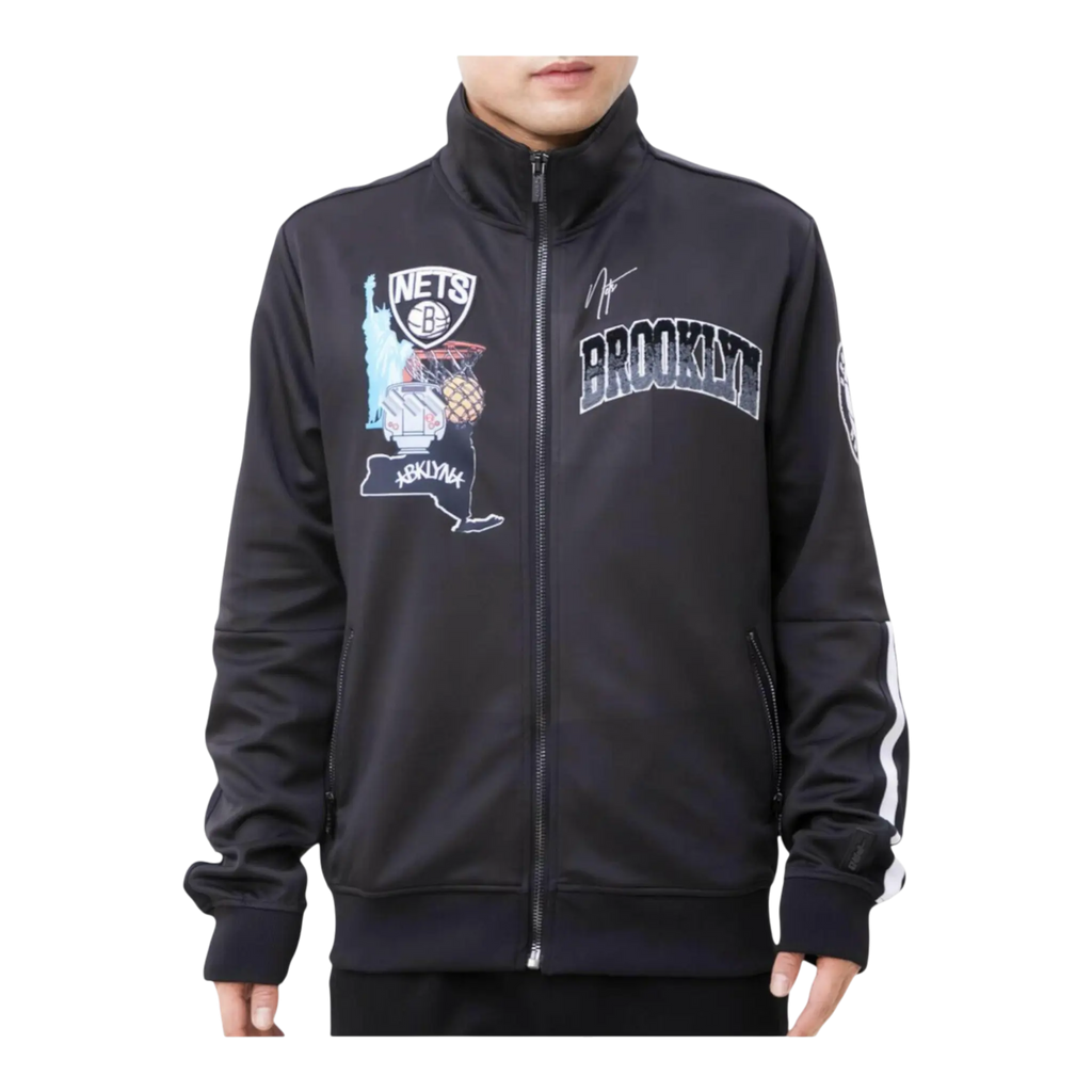 Pro Standard Brooklyn Nets Home Town Men Track Jacket Black