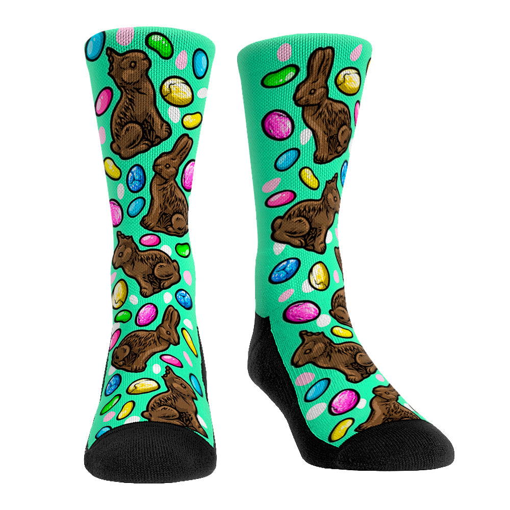 Chocolate Bunnies Crew Socks