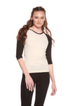 Medium / Black Sleeves/Light Grey Body