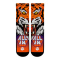 Clemson Tigers - All In Crew Socks