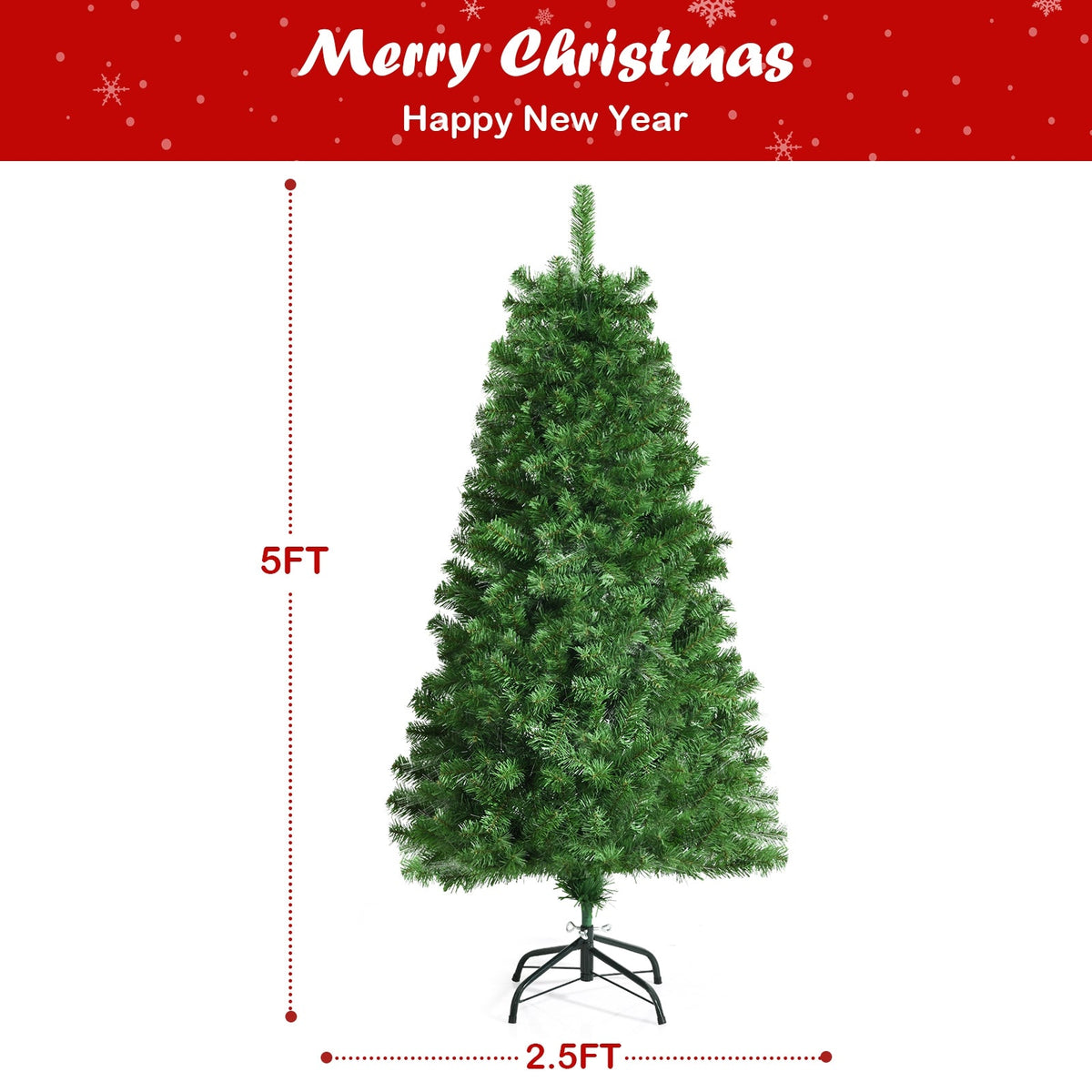 WONDERWALL ‘Noël DuBois’ Multicolor Fiber-Optic Artificial Christmas Tree — Multiple Sizes