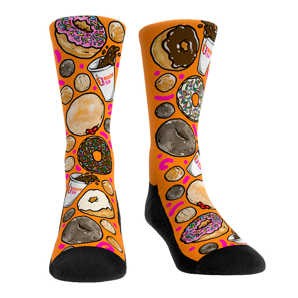 Coffee & Donuts Crew Socks