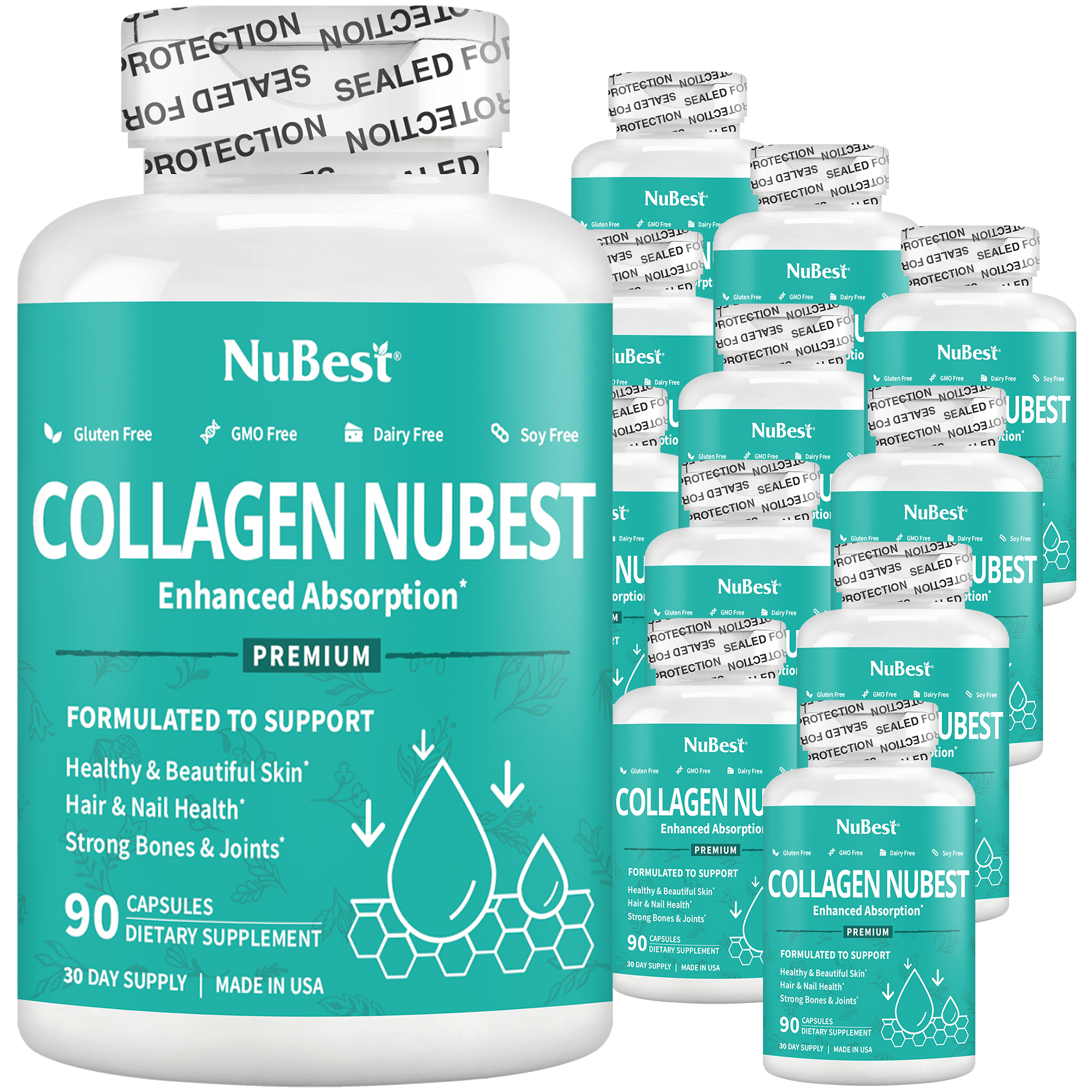 Collagen NuBest, Healthy Skin, Hair & Nails, 90 Capsules by NuBest Nutrition®