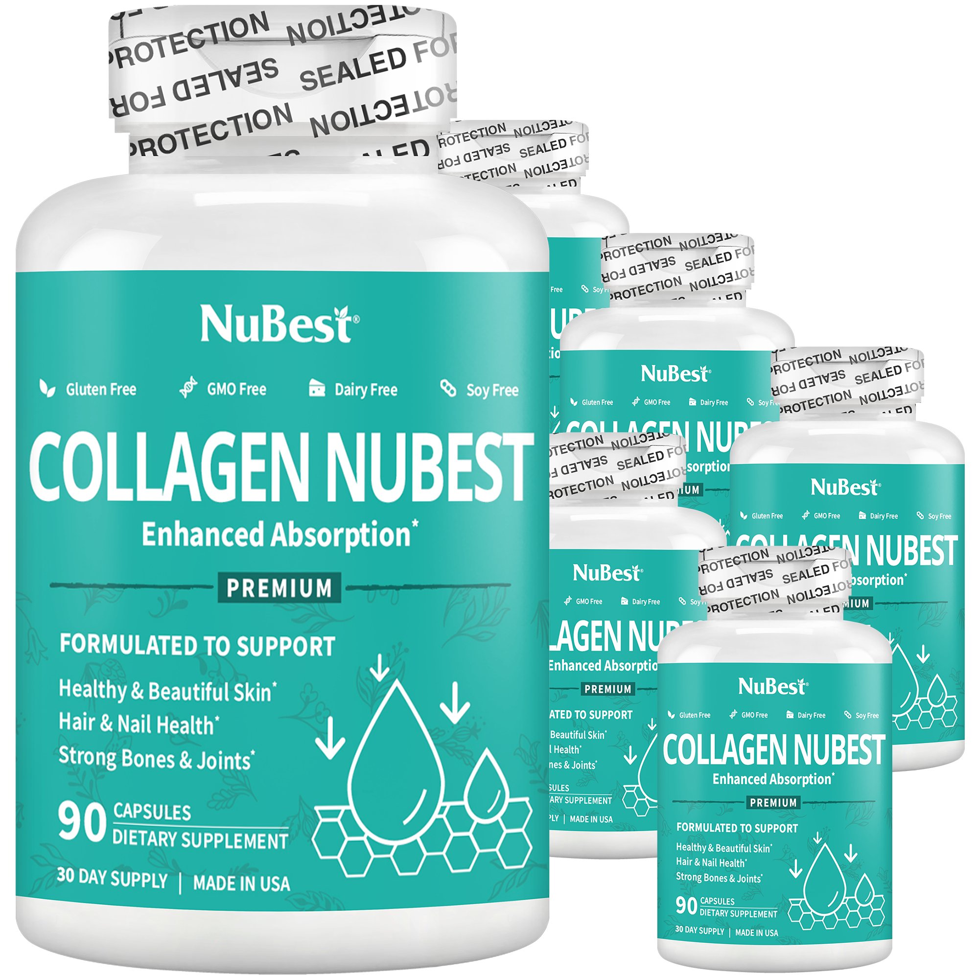 Collagen NuBest, Healthy Skin, Hair & Nails, 90 Capsules by NuBest Nutrition®