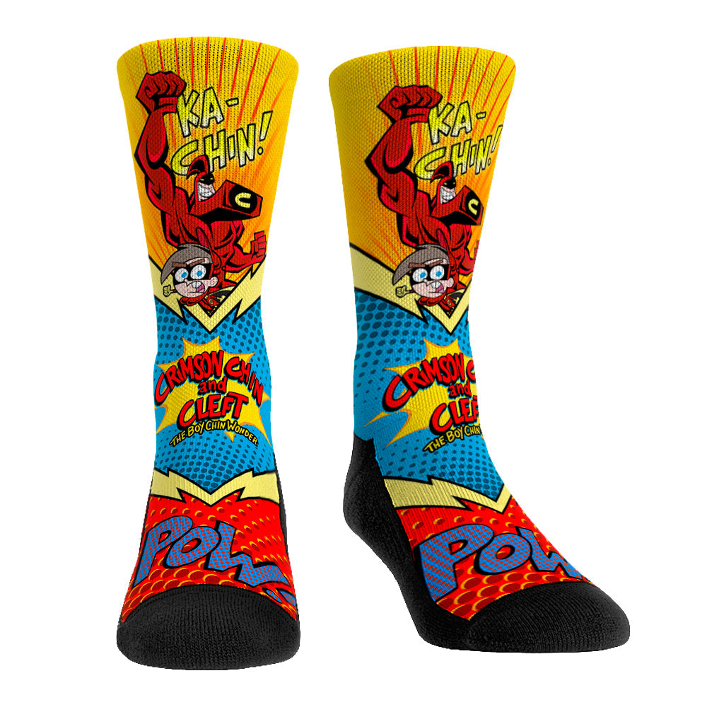 Fairly OddParents - Crimson Chin and Cleft Crew Socks
