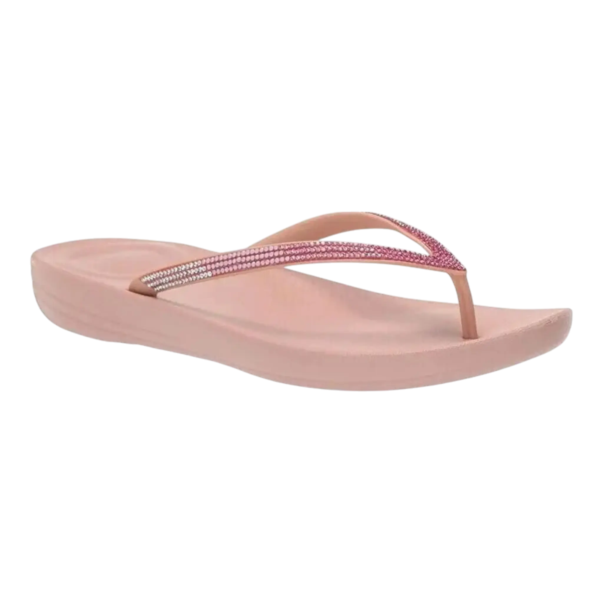 FitFlop Iqushion Women Sandals Beige Ombre Sparkle