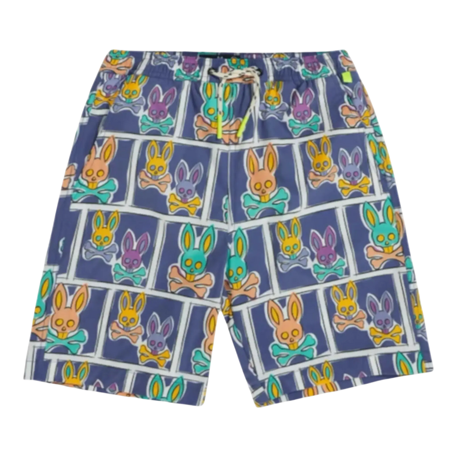 Psycho Bunny James Bunny In Box Kids Swim Trunks Bal Harbour