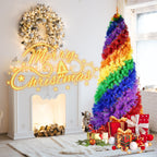 WONDERWALL ‘Noël DuBois’ 6 ft Artificial Christmas Tree – Rainbow