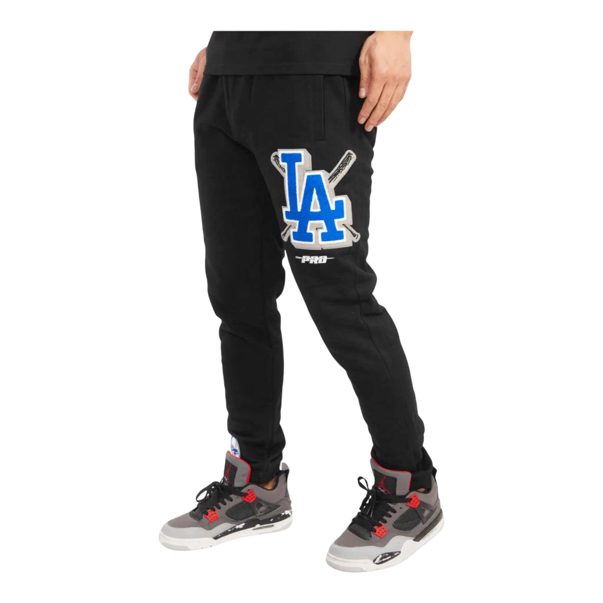 Pro Standard MLB Los Angeles Dodgers Mash Up Logo Men Sweatpants Black