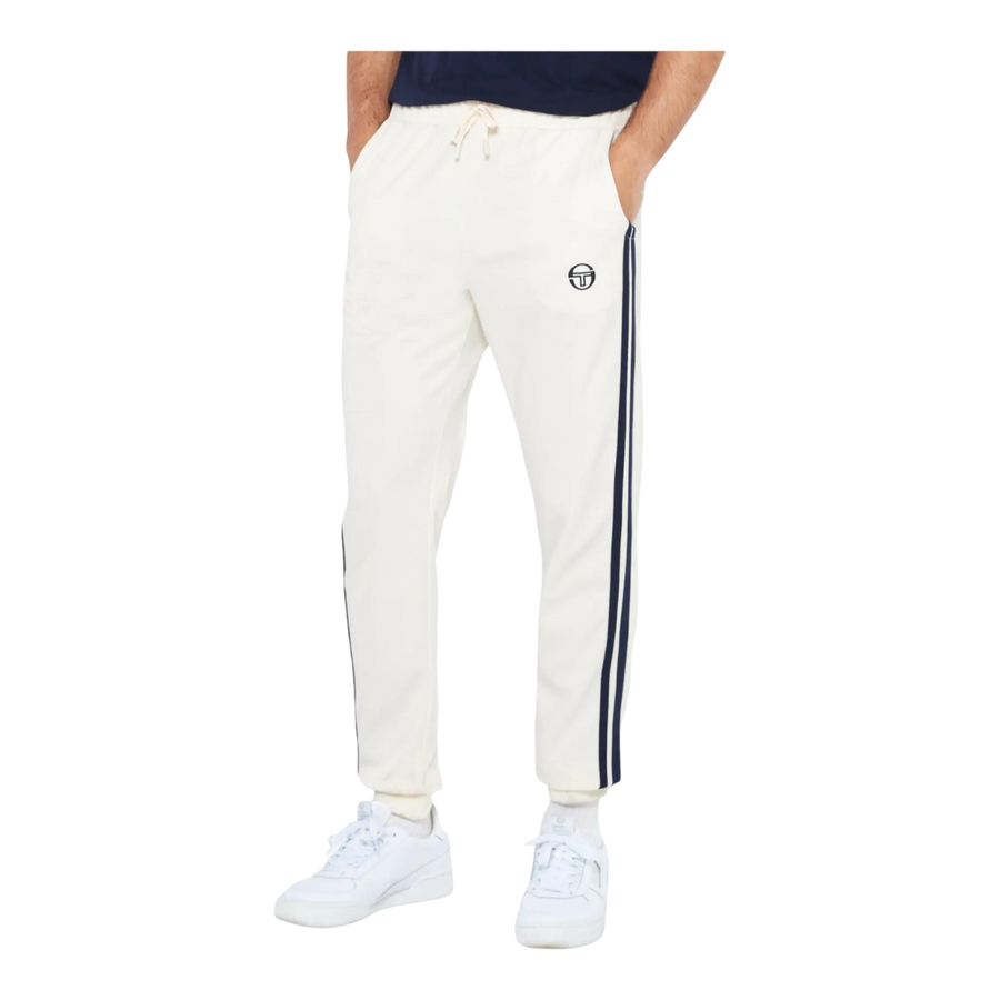 Sergio Tacchini Damarindo Archivio Men Track Pants Butter Cream/Maritime Blue