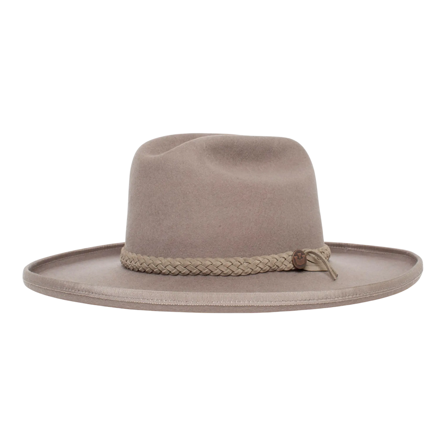 Goorin Bros Garden Plains Wool Fedora Hat Taupe