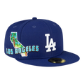New Era 59Fifty MLB Los Angeles Dodgers Stateview Fitted Hat Blue