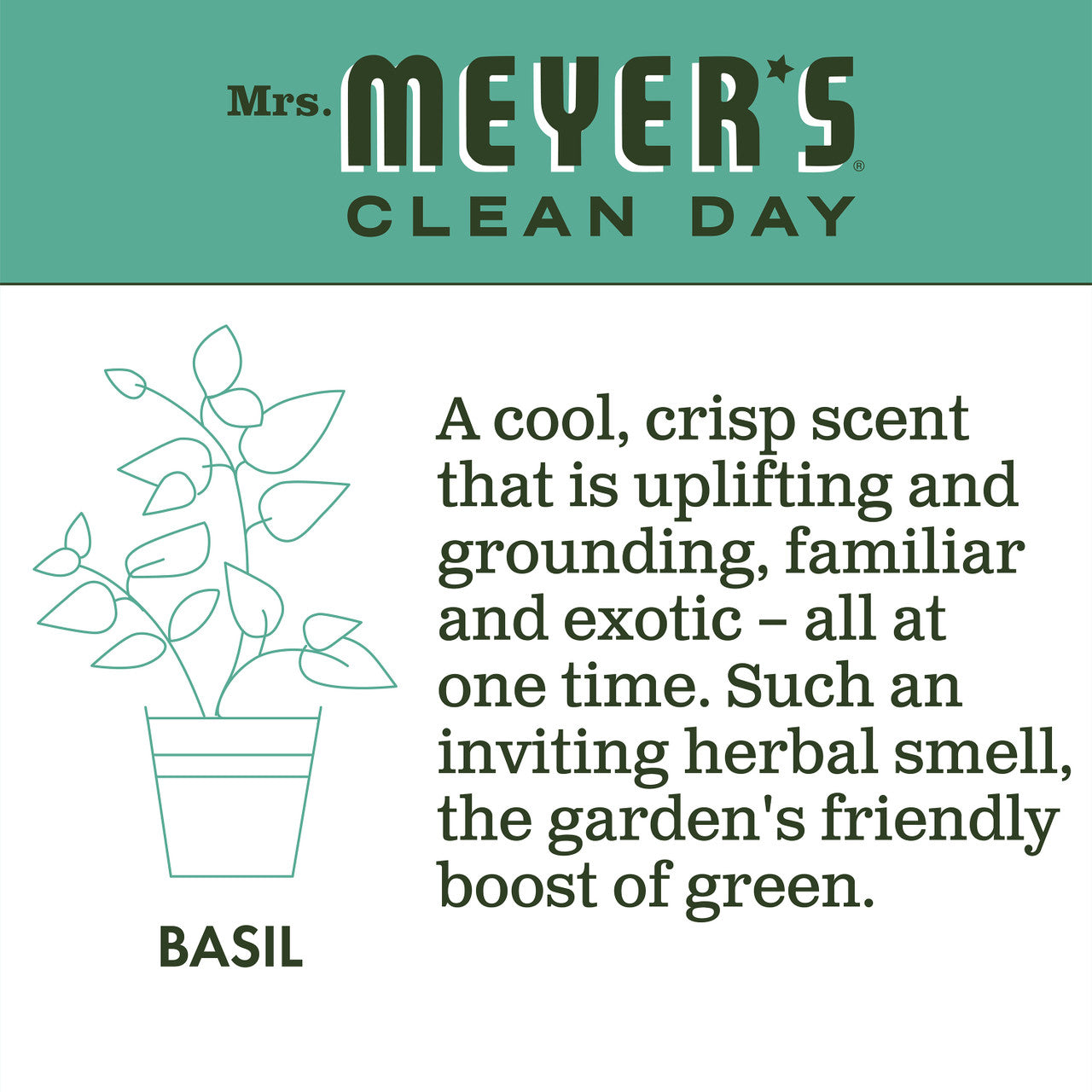Mrs Meyers Liquid Hand Sp Refil Basl (6x33OZ )-5