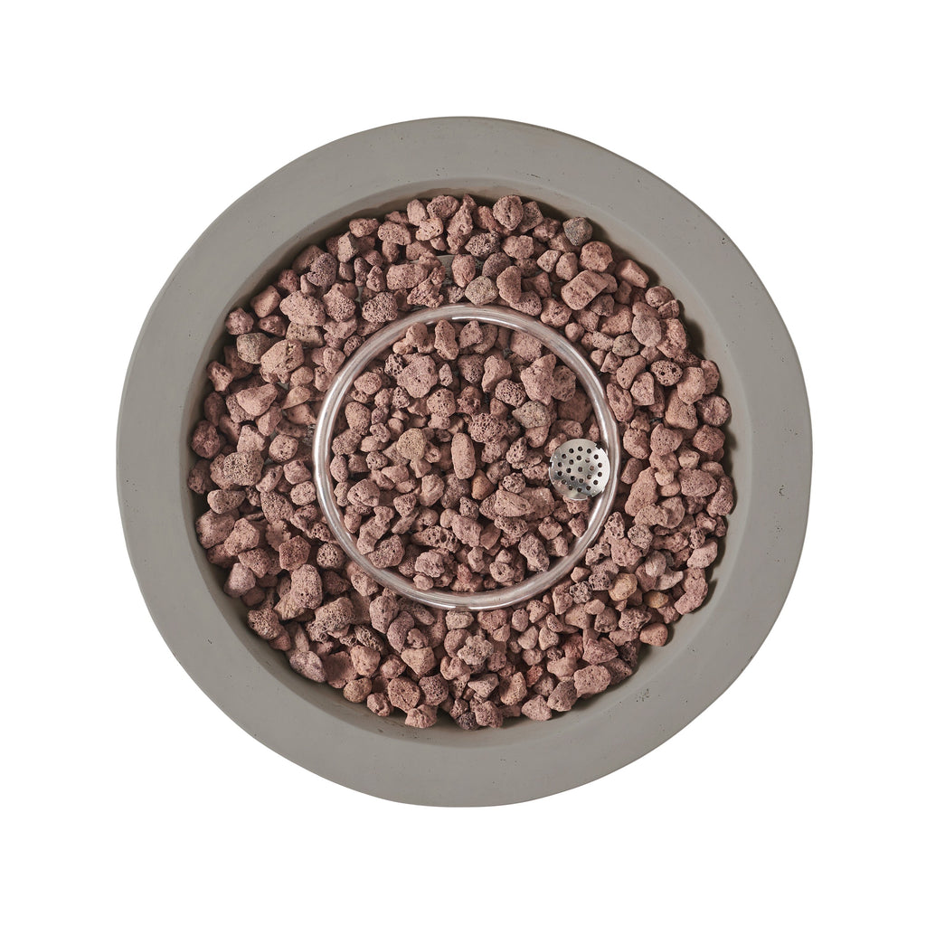 WONDERWALL 'Une Collection' 27" Bowl Propane Fire Pit with 40,000 BTU Output - Light Gray