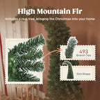 WONDERWALL ‘Noël DuBois’ 6 ft Bent-Top Artificial Christmas Tree with 200 Warm White LEDs – Green
