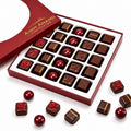 Andy Anand Vegan Dark Chocolate Truffles Praline Collection, 25 pc – Gluten - Free Gift Box, 60% Cocoa Butter, Birthday & Valentine's Day Gift