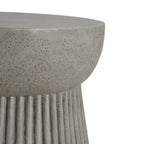 WONDERWALL 'Une Collection' Outdoor Lightweight Concrete Side Table with Hourglass Design