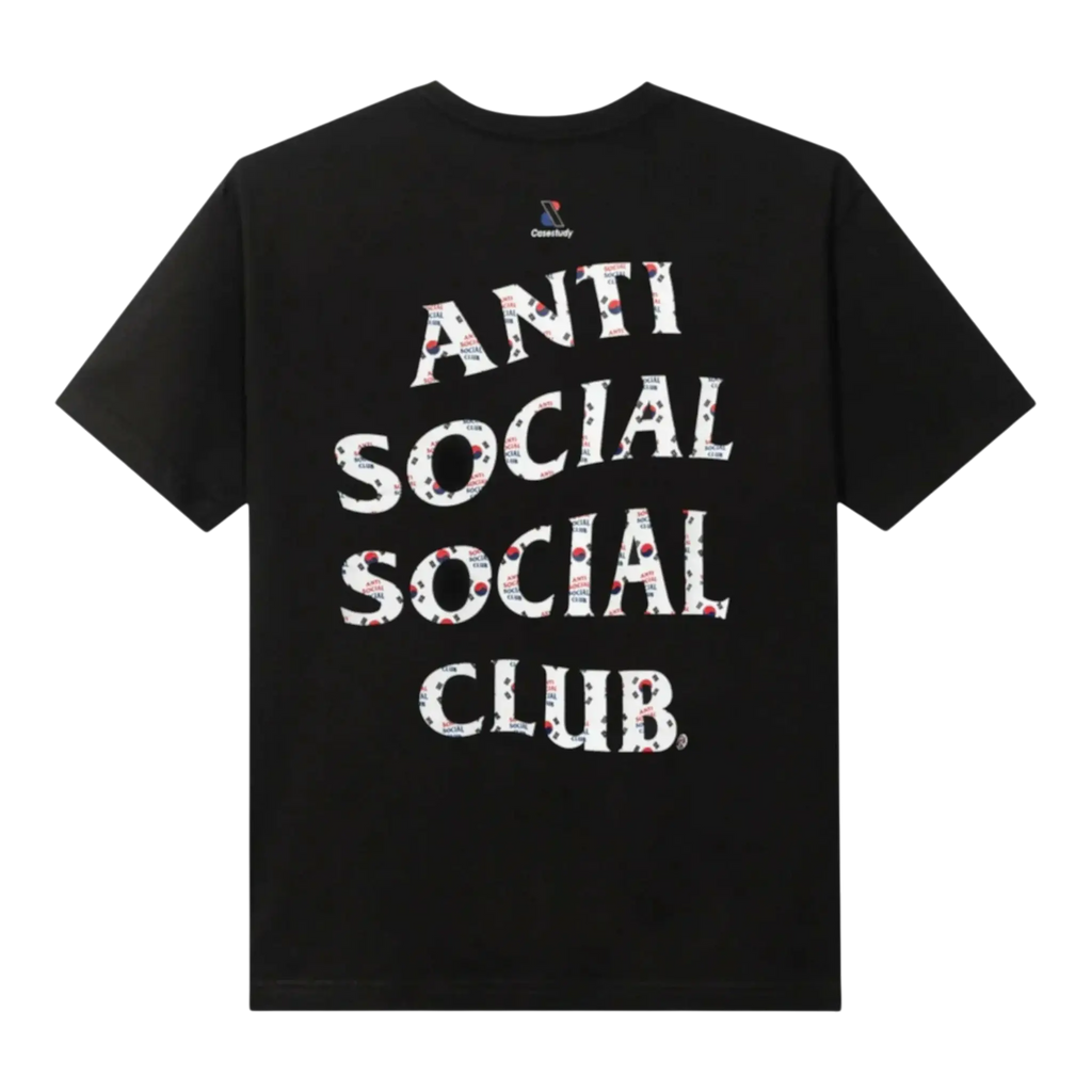 Anti Social Social Club ASSC x Case Study Flag Men T-Shirt Black