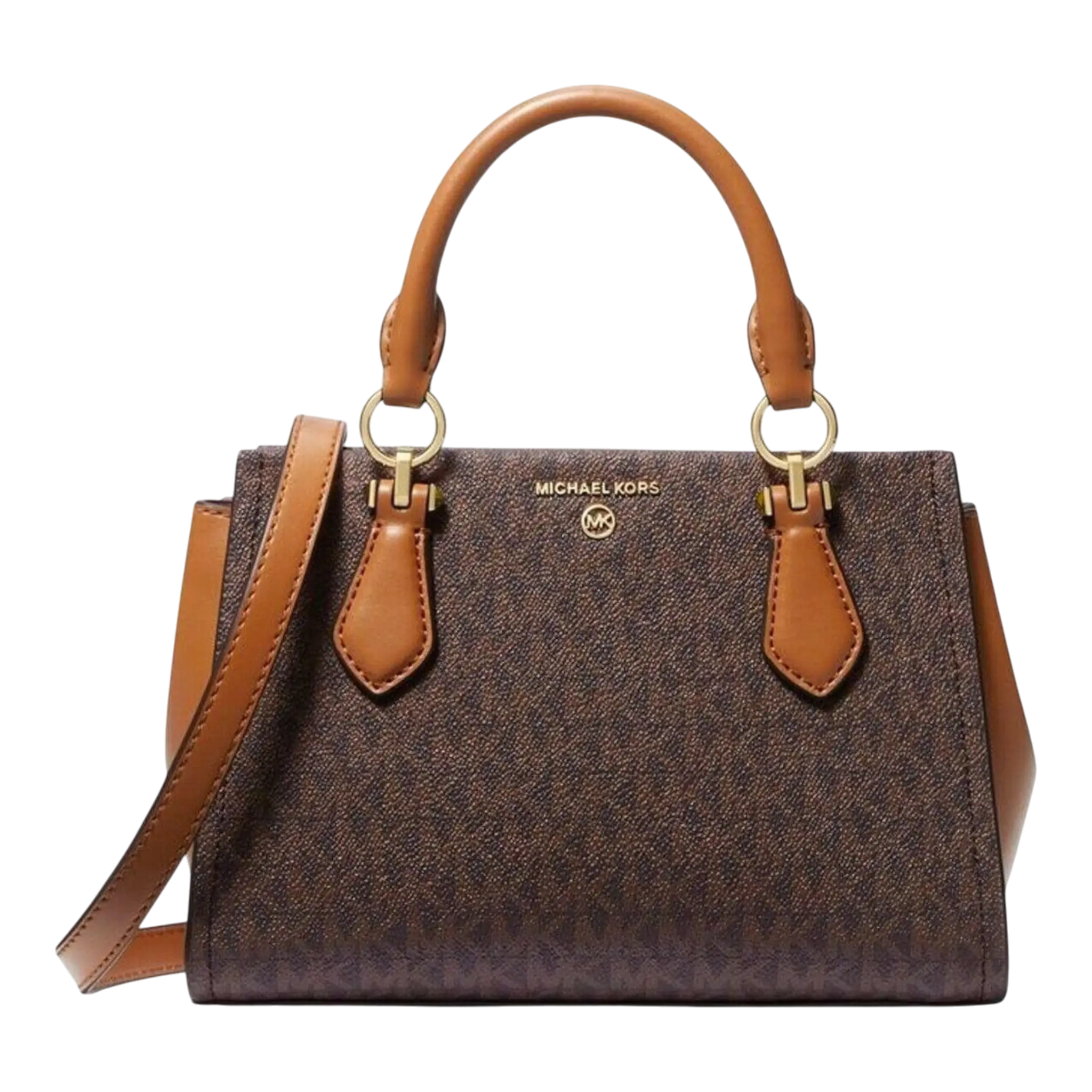 Michael Kors Marilyn Crossbody Bag Women's Small Brown Logo Print