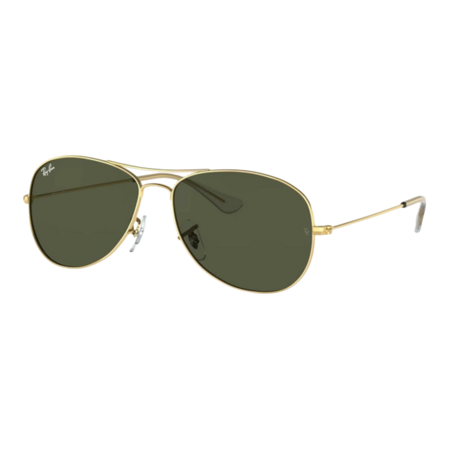 Ray-Ban Cockpit Aviator Sunglasses Arista Gold/G-15 Green