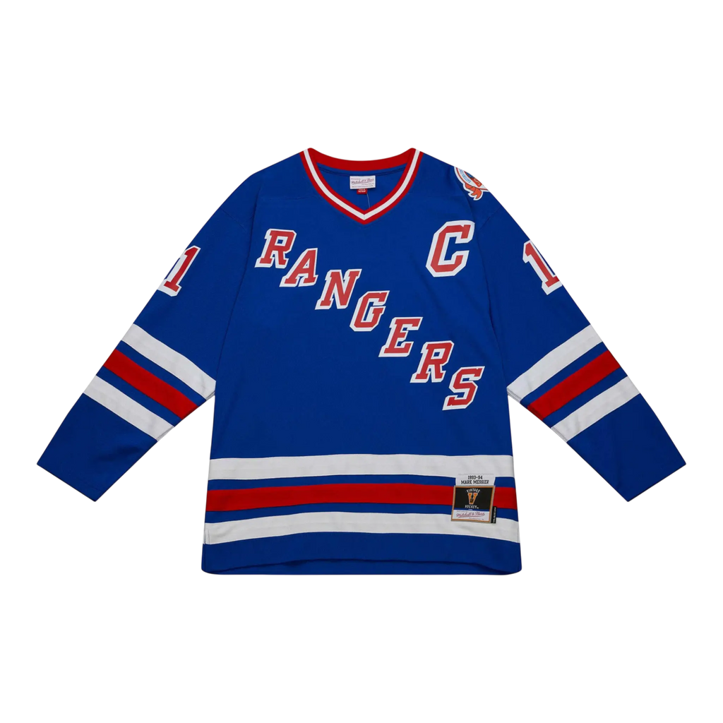 Mitchell & Ness Blue Line Mark Messier New York Rangers 1993 Men Jersey Royal Blue