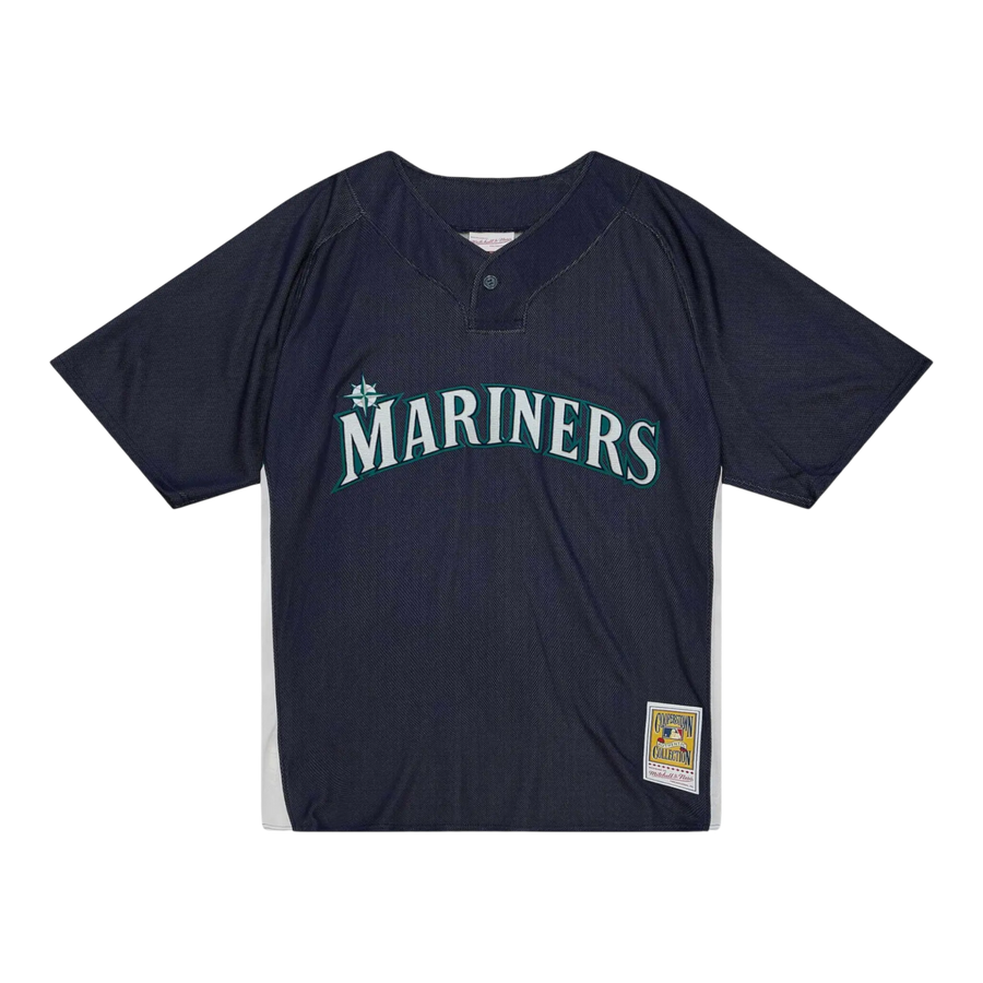 Mitchell & Ness Authentic Ken Griffey Jr Seattle Mariners 2010 Men Baseball Jersey Mariners Blue